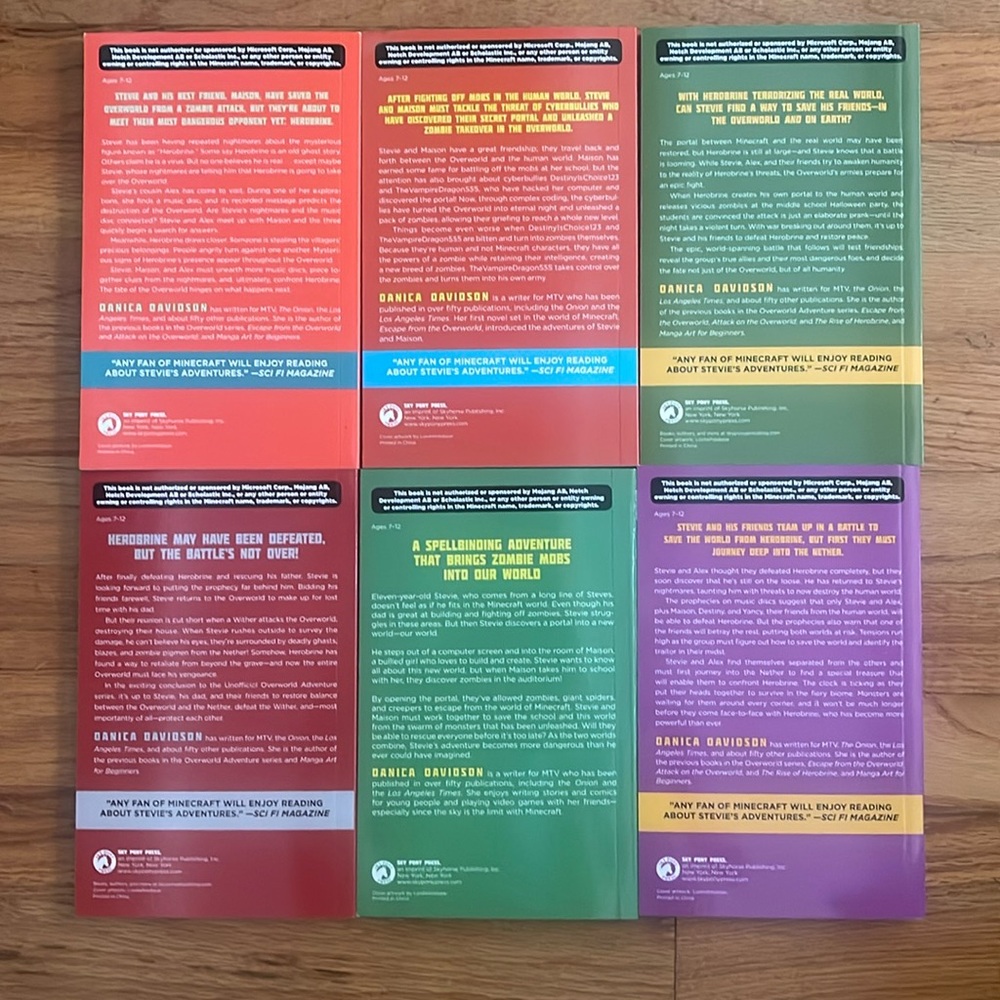 NWOT-Unofficial Minecraft Adventure Series Box Set-6 books - Picture 4 of 11